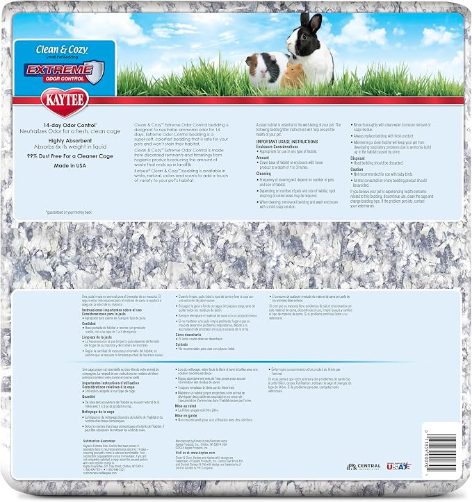 Kaytee Clean & Cozy Extreme Odor Control Bedding 130 Liters