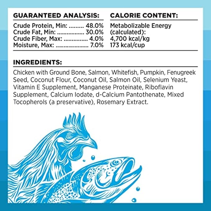 BIXBI Liberty Freeze-Dried Dog Food Topper & Treats, Chicken & Salmon – 94% Meat & Organs, No Refrigeration – USA Made, 26 oz