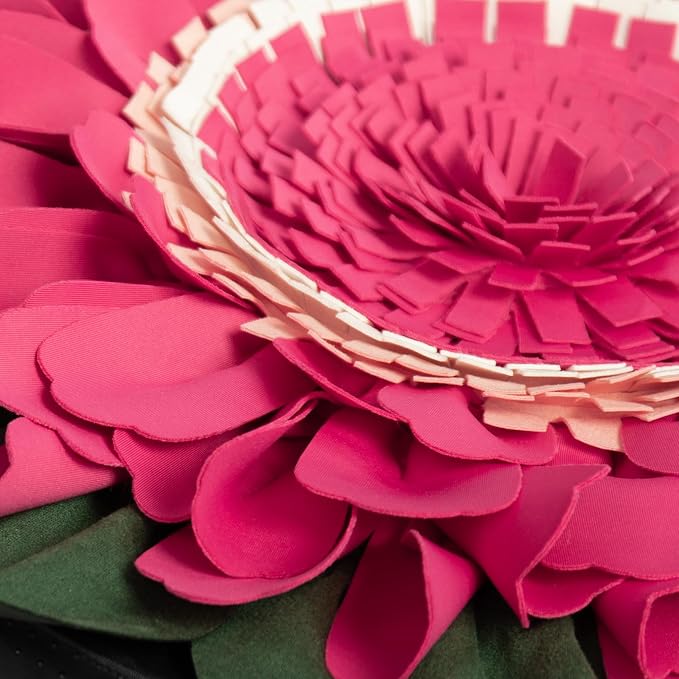 Snuffle Mat for Dogs Cat Pet Treats Slow Feeding Mat Durable Interactive Puzzle Toys for Stress Relief, Encourages Natural Foraging Skills, Enrichment to Keep Dogs Busy Round 20Inch(Hot Pink)