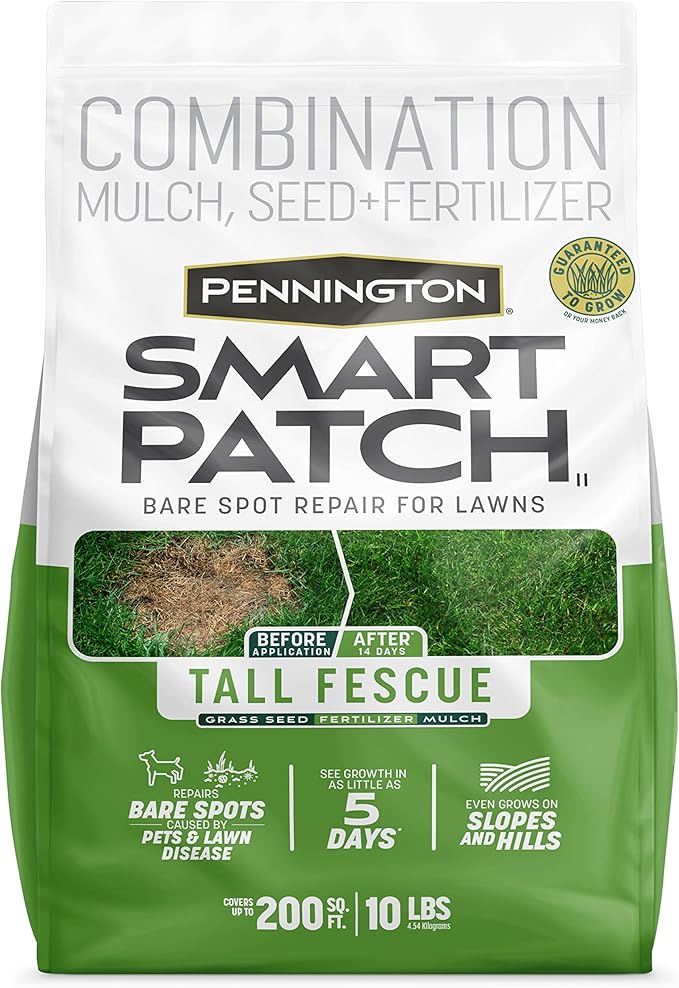 Pennington Smart Patch Tall Fescue Grass Seed, Tall Fescue 10lb