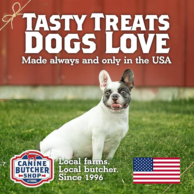 Turkey Tendons for Dogs Made and Raised in USA, All-Natural Chews for Small and Large Breeds, Single-Ingredient Treat, Healthy No Hide Dog Chews (3 oz)