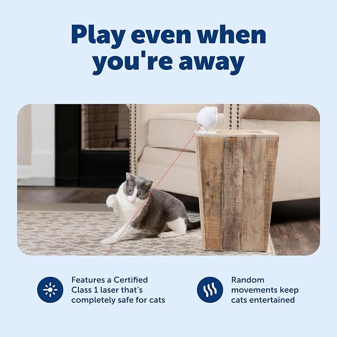 PetSafe Dancing Dot Laser Cat Toy - Interactive Playtime for Cats - 2 Play Modes