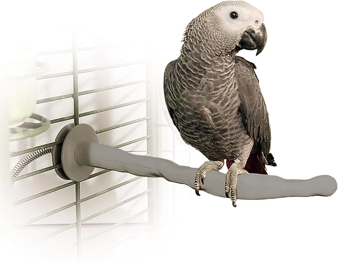 K&H Pet Products Thermo-Perch Heated Bird Perch for Cage, Bird Cage Accessory, Exotic Avian Warming Post for Med/Large Feathered Friends Like Parrot, African Grey, Cockatoo - Medium 1.25 X 13in 12V