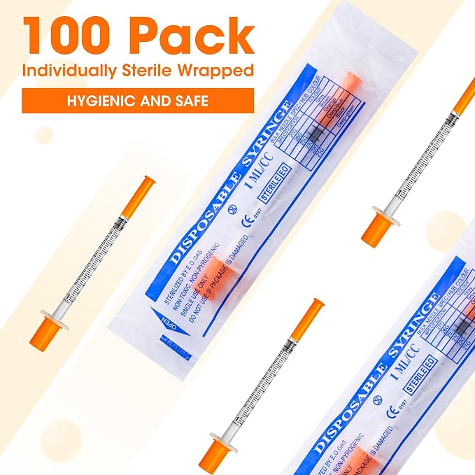 Pet Veterinary Tool – Sterile, Single Use (1cc 31G 1/4" 100Pack)