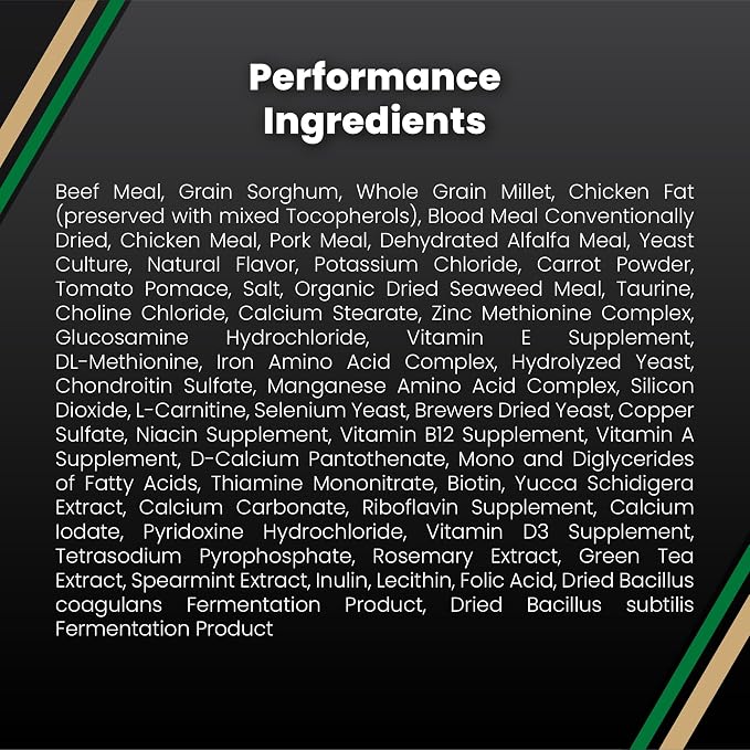VICTOR Super Premium Dog Food – Performance Dry Dog Food from Beef, Chicken and Pork Meal – 26% Protein for Active Adult Dogs – Includes Glucosamine and Chondroitin for Hip and Joint Health, 5lbs