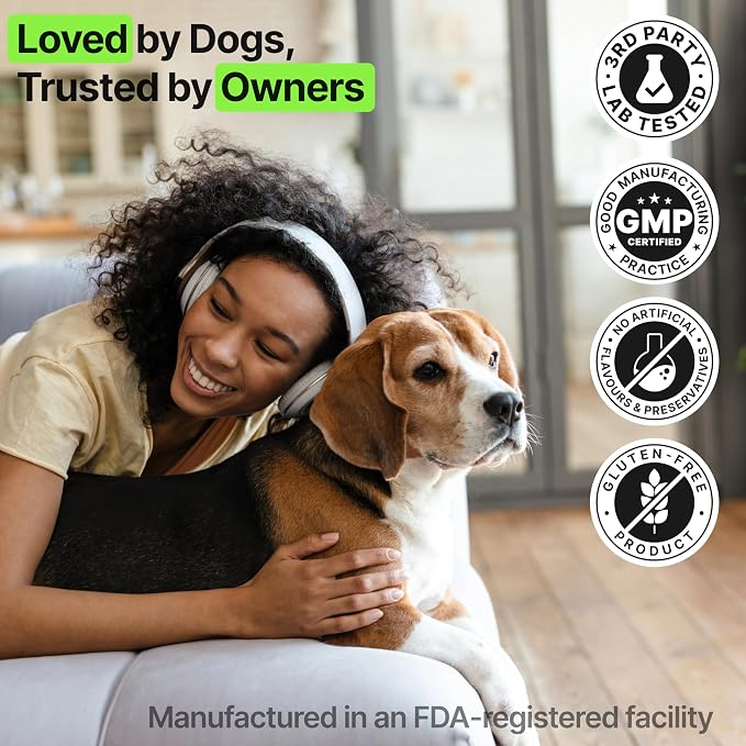 Hemp Calming Chews for Dogs Anxiety – Dog Calming Chews for Puppies & Adults – Stress, Sleep Aid & Dog Anxiety Relief Treats with Melatonin & Valerian – 2 Pack, 340 Count, Made in USA