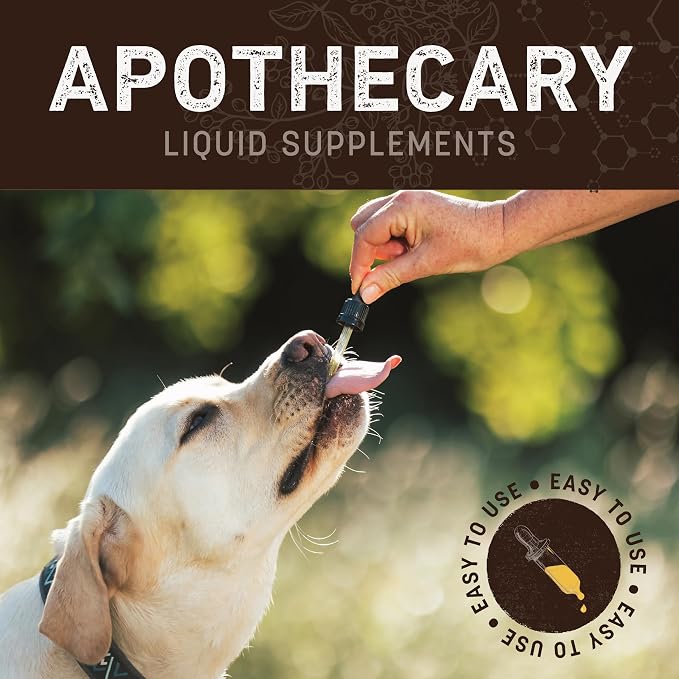 Earth Animal Apothecary Liquid Supplement - Immune Support Herbal Remedies for Dogs & Cats - 2 fl oz