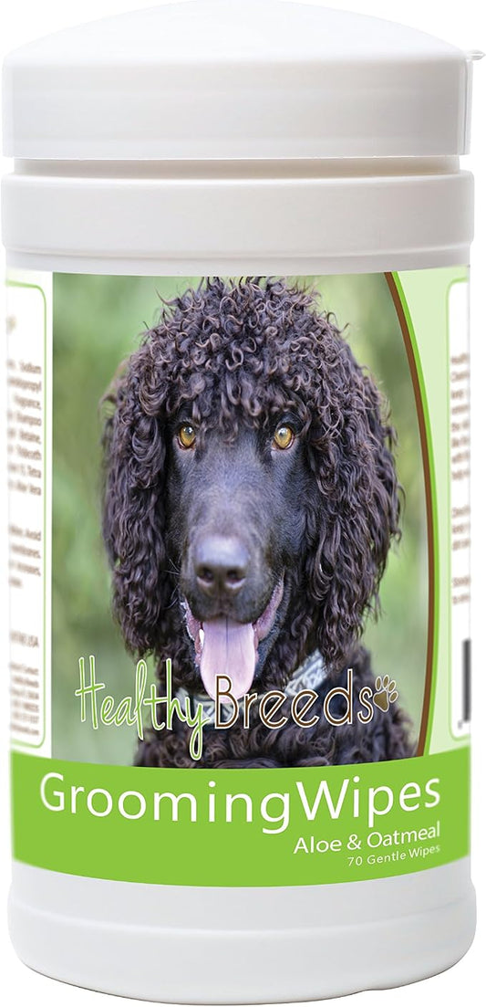 Healthy Breeds Irish Water Spaniel Grooming Wipes 70 Count