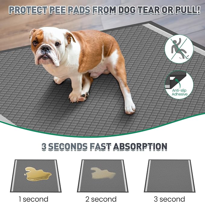 37"x54" Activated Charcoal Dog Pee Pads - 150 Count,Extra Large,Super Absorbent,Leakproof,Long-Lasting Odor Control-Essential pet Training Pads for Large Dogs