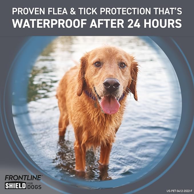 FRONTLINE Shield Flea & Tick Treatment for Dogs 5-10 lbs. (Pink) Count of 6