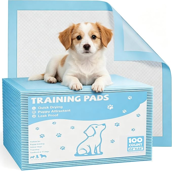 Dog Puppy Pads, 150 Count Pee Pads for Dogs Potty Training, 22"x22" Ultra-Absorbent 6-Layer Leak-Proof, Quick-Dry Surface, Pet Disposable Incontinence Pad