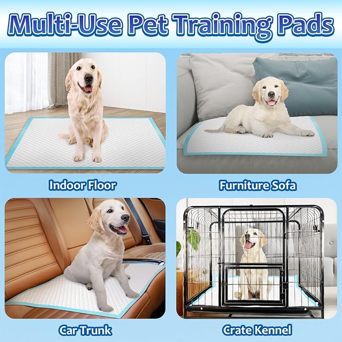Dogcator Dog Pee Pads Extra Large, 30 Count Thicken Absorbent for Dogs, 28"x34" Disposable Urine Bed for Doggy, Potty for Doggie, XL Puppy, Piddle X-Large for Travel