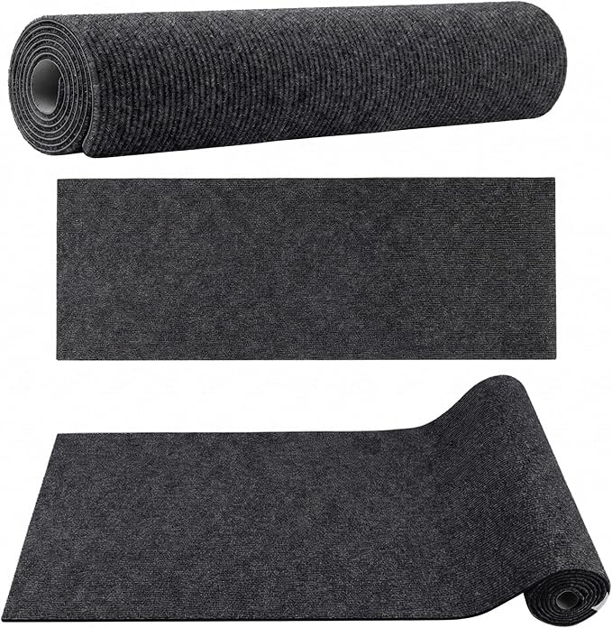 Cat Scratching Mat, Furniture Protector, Self-Adhesive (Nails Included in The Package) (Dark Grey, 11.8 x 39.3 inch)