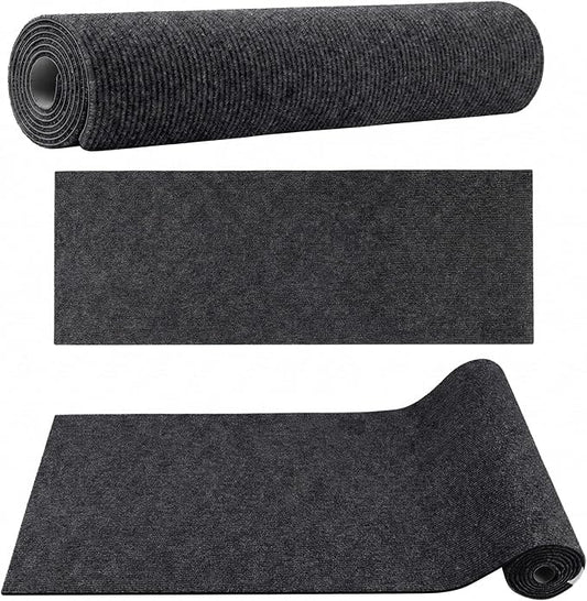 Cat Scratching Mat, Furniture Protector, Self-Adhesive (Nails Included in The Package) (Dark Grey, 11.8 x 78.7 inch)
