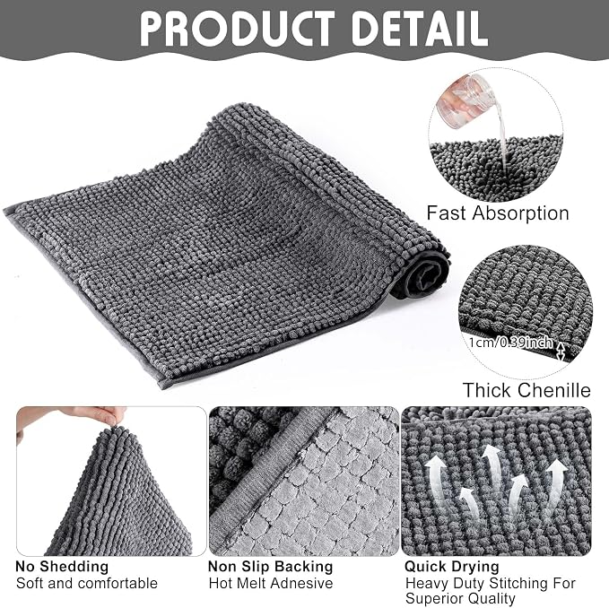 Amylove 4 Pcs Guinea Pig Cage Liner 14 x 28 Inch Washable Chenille Pee Pads Pet Dog Cat Bedding Training Mat Reusable for Small Animals Puppy Bunny Hamster Chinchilla