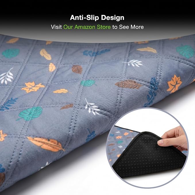 GuineaLoft™ Guinea Pig Cage Liner 2-Pack - Gray, 47" x 24" Reusable Washable Bedding, Absorbent & Waterproof Pee Pad for Model-A & C&C Cages, Rabbits, Dogs, Cats & Small Pets