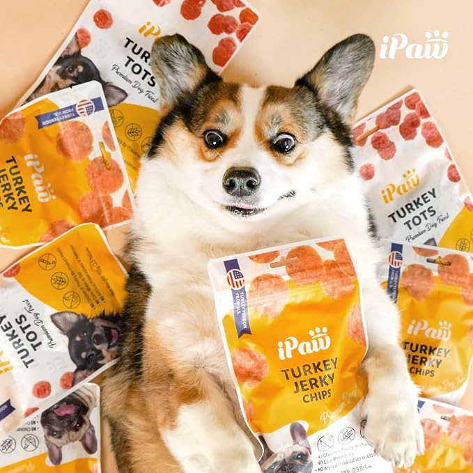 iPaw 5 Stock-Up Combo Chicken Tots Dog Treats for Puppy Training, SQF Certified Human Grade Dog Treat, Hypoallergenic, Easy to Digest (Chicken Tots), 5 Packs