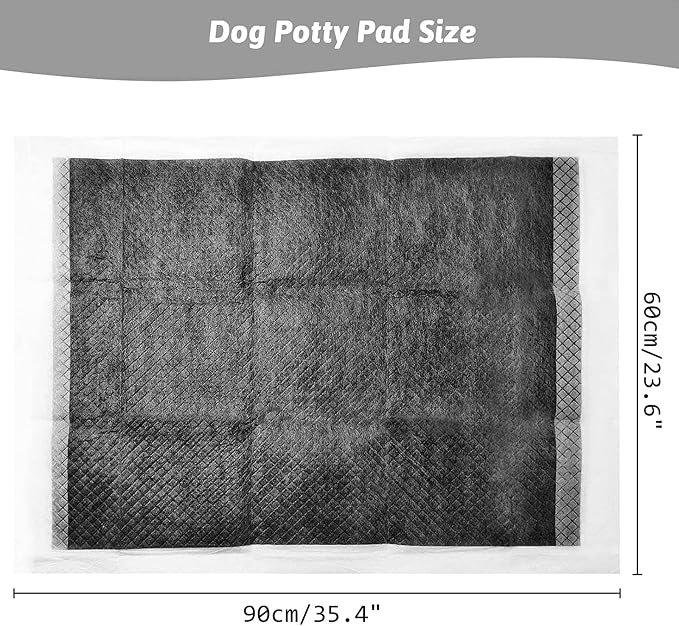 Dog Pee Pads Charcoal Puppy Pads Dog Pee Training Pads Super Absorbent & Leak-Proof Disposable Pet Piddle and Potty Pads for Puppies | Dogs | Doggie| Cats | Rabbits