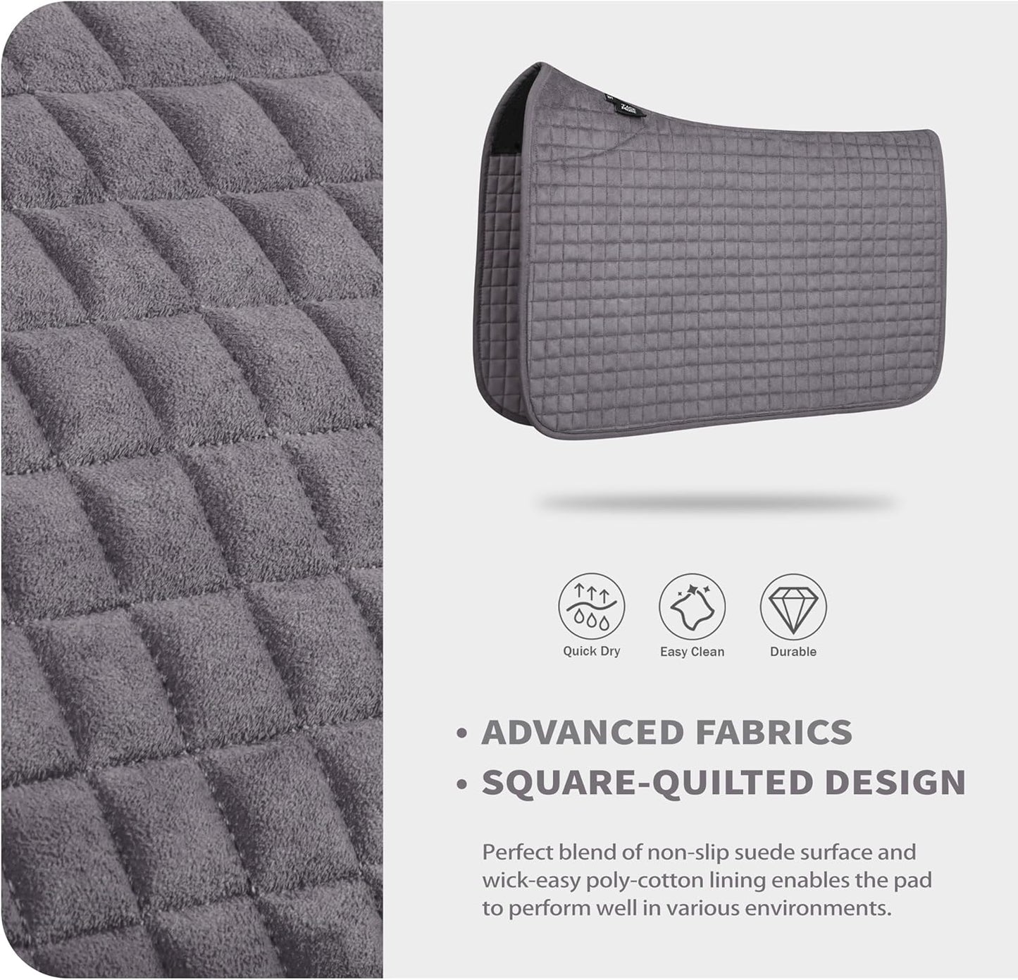 Tackmore Western Saddle Pad Breathable, Shock-Absorbing Saddle Pad