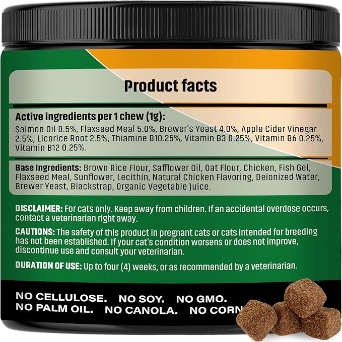 Flea and Tick Prevention Chewable Pills for Dogs and Cats - Revolution Oral Flea Treatment for Pets - Pest Control & Natural Defense - Chewables Small Tablets Made in USA (Chicken (for Cats))