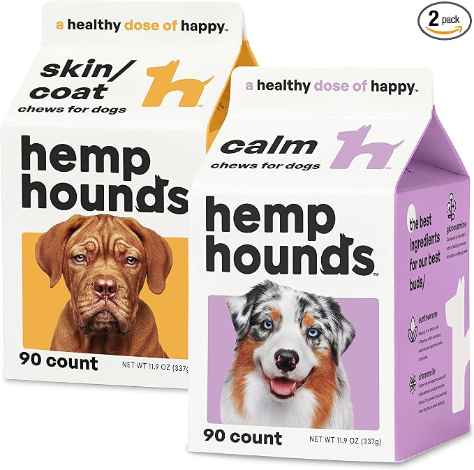 Hemp Hounds - Adaptogenic Dog Allergy Chews - Dog Calming Chews Bundle