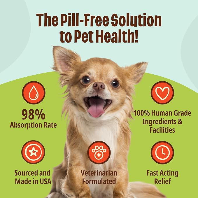 Licks Zen Calming Aid - Fast-Acting Stress & Behavior Support - for Small Breed Dogs & Cats - L-Theanine, Chamomile, Ashwagandha & Tryptohan - Pill-Free Gel Packets - 30 Packets