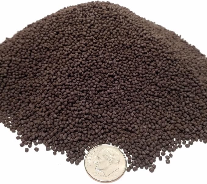 1 mm- APX 1/32" California Blackworm Floating Pellets with Color Enhancers and Vitamins for All Cichlids,Tropical Fish and Koi & Pond Fish - 5-lbs