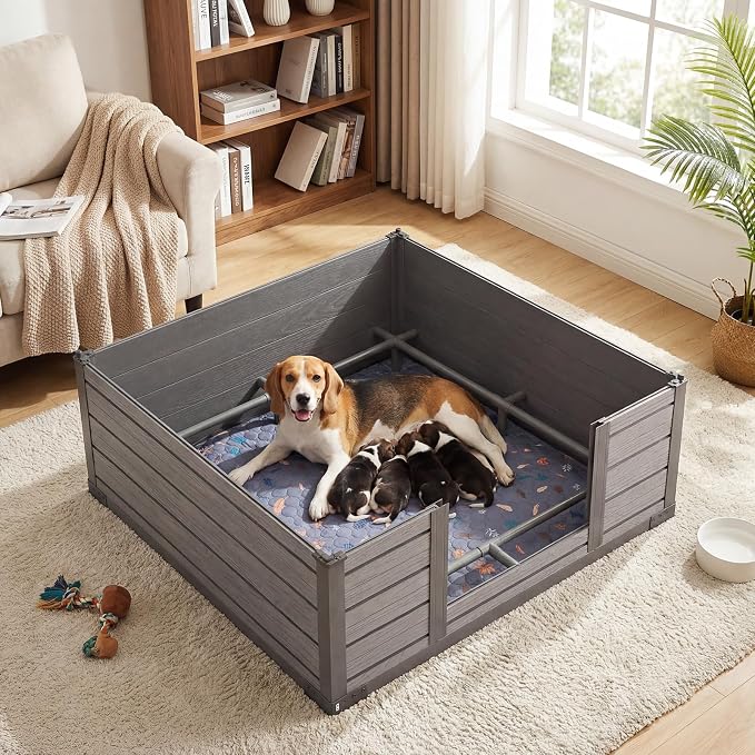 36.5'' x 36.5'' Washable Pee Pads for Dogs, Super Absorbent Reusable Puppy Training Pads, 100% Leak-Proof & Non-Slip Whelping Box Pads for Pet, 2 Pack