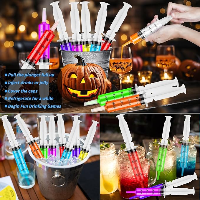 50 Pack 2 OZ Syringes with Catheter Tip and Cap Plastic Large Syringes for Liquids, Jello shot Party, Medicine Student, Oral, Scientific Labs, Measuring, Dispensing, Home Care