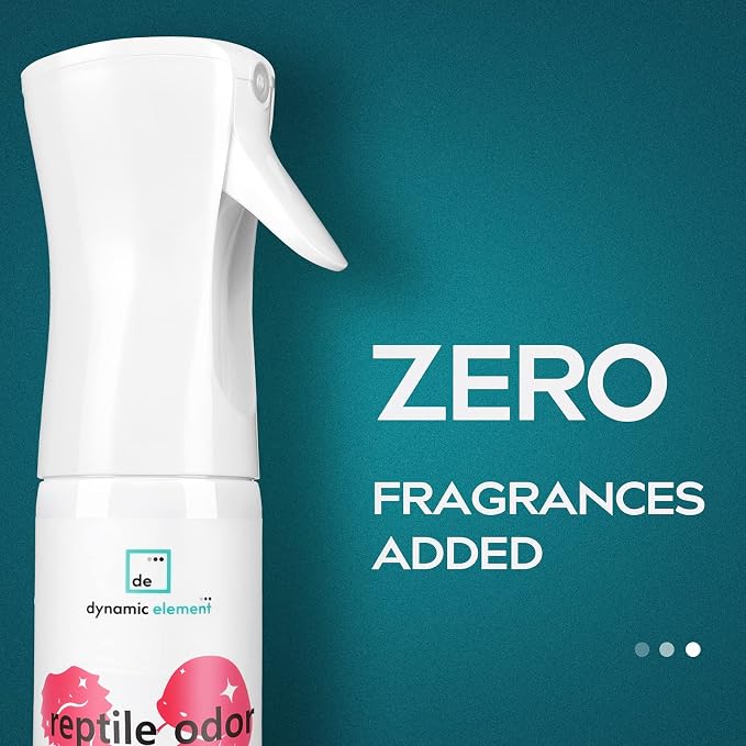 Reptile Tank Odor Eliminator Spray, Unscented, 9 Fl Oz | Mineral-Based, Protects Respiratory Health, No Harsh Chemicals, For Bearded Dragon, Turtle Tanks & Terrariums