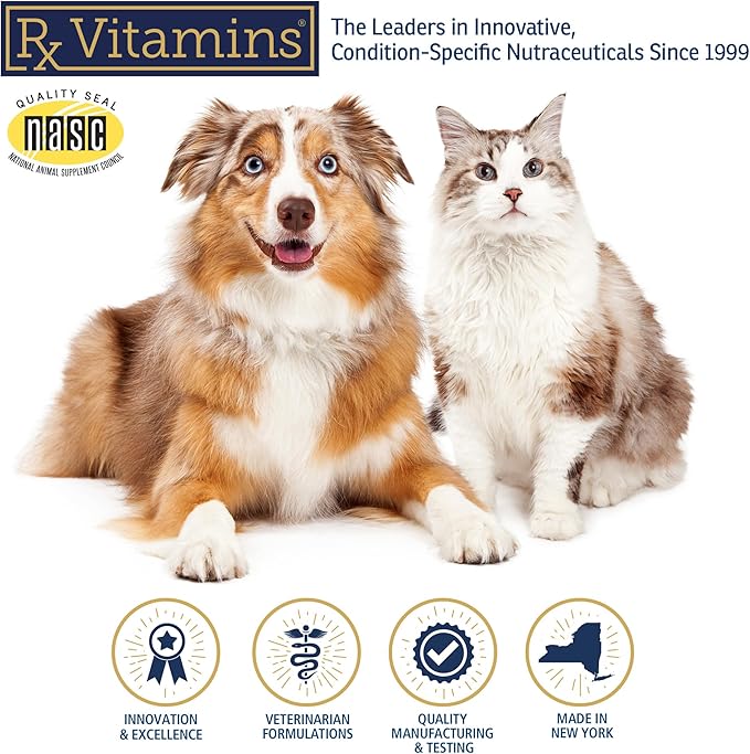 Rx Vitamins NutriCalm - Hemp Calming Chews for Dogs - Dog Calming Chews with Melatonin and Chamomile - Anxiety Relief Treats - Provides Relaxation & Separation Anxiety Relief for Dogs - 120 Capsules