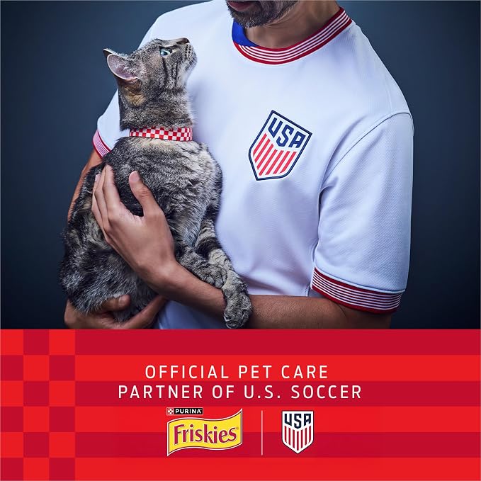 Purina Friskies Natural Cat Treats, Party Mix Natural Yums With Wild Caught Tuna and Added Vitamins, Minerals and Nutrients - 20 oz. Canister
