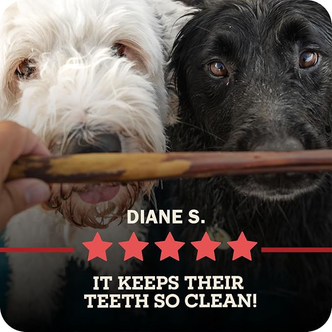 Redbarn Pet Products All-Natural 4" Bully Stick Rings for Dogs - Premium Grain-Free & Rawhide-Free Single Ingredient Long Lasting Low Odor Dental Treat for Chewers - 3 Count