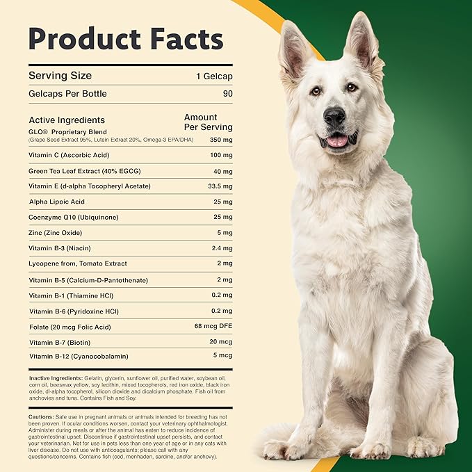 Ocu-GLO Vision Supplement for Medium to Large Dogs (45ct)