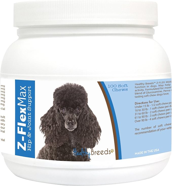 Healthy Breeds Poodle Z-Flex Max Hip & Joint Soft Chews 100 Count