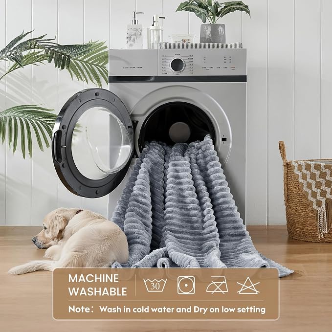 FunFurry Flannel Washable Pee Pad for Dogs - 2 Pack Reusable Dog Pee Pads Extra Large, Fast Absorb Pet Playpen Mat with Non-Slip Back, Waterproof Puppy Training Pad. (Light Grey, 36" X 48")