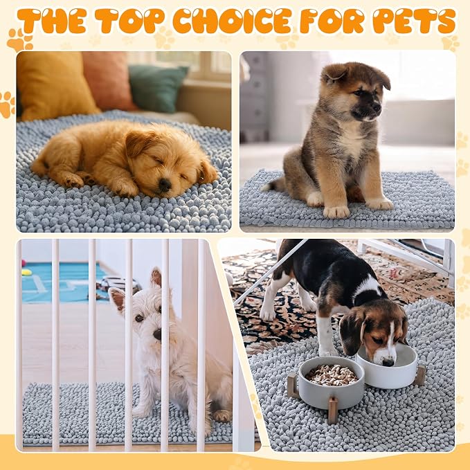 Amylove 2 Pack Guinea Pig Cage Liner Washable Fleece Pee Pad, Dark Gray Indoor Dog Mat, Absorbent Training Bedding for Small Animal Puppy Bunny Hamster Chinchilla Ferret (12 x 12 Inches)