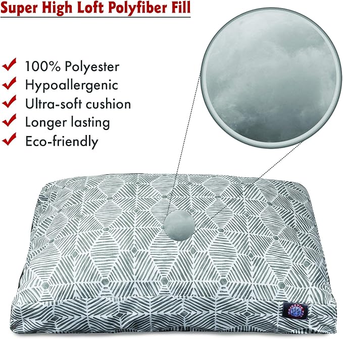 Majestic Pet Charlie Gray Small Rectangle Pet Bed