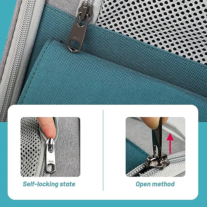 Cat Carrier with Wheels,Pet Travel Backpack Bag Cat Puppy Dog Carrier W/Trolley and Telescopic Handle,Multi-Function Rolling Carrier,Portable Stroller Wheel Luggage Bag