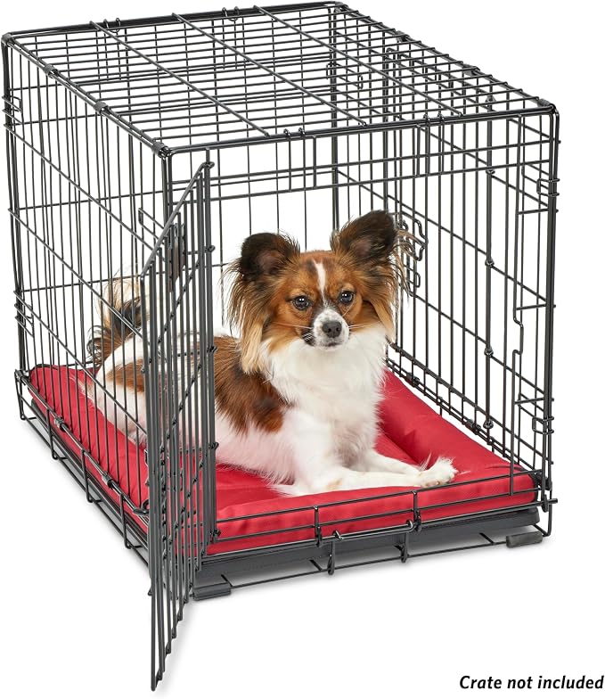MidWest Homes for Pets Ultra-Rugged MAXX Dog Bed, Water Repellant, Easy Wipe Clean, Super Durable, Fits 24-inch Dog Crates, Red, 23L x 18W x 3H inches