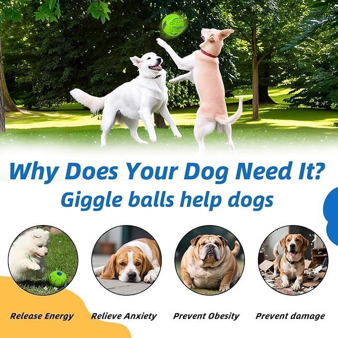 Spiky Interactive Dog Toys Ball, Wave, XL, 5.51 in (14 cm) | Shaking with Gibbering Sound, For Training, Teeth Cleaning, Herding
