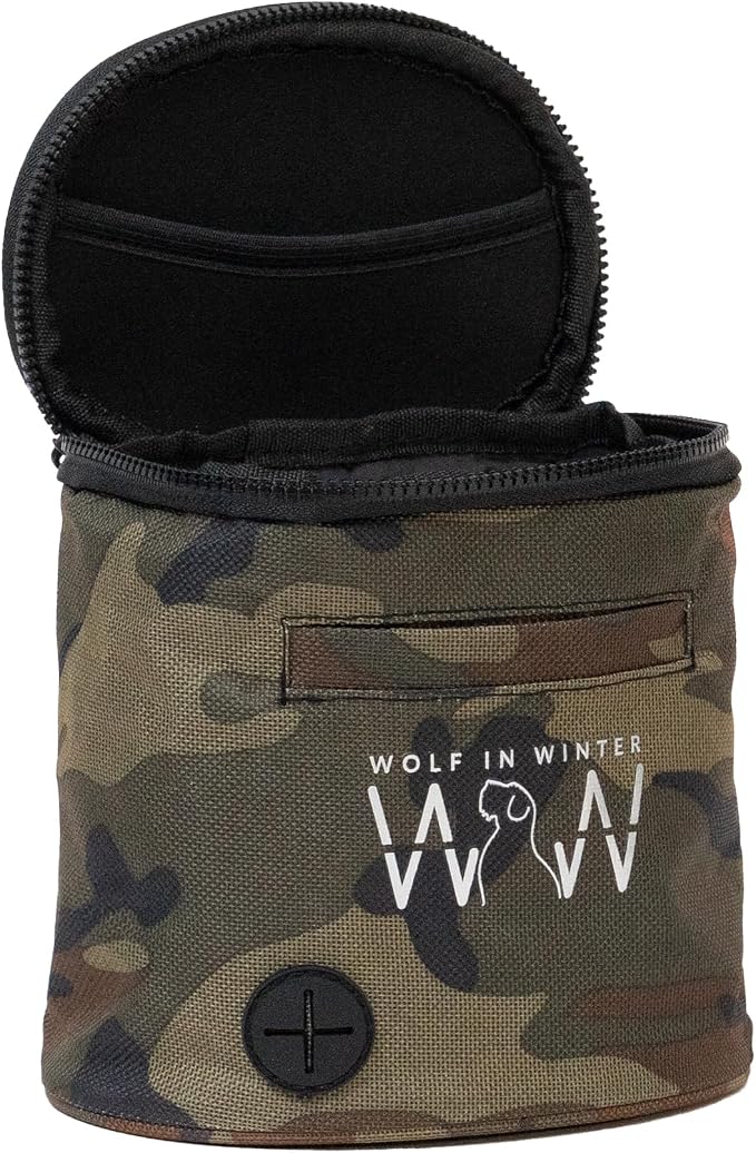 Quickdraw Dog Treat Pouch – Training Bag with Poop Bag Dispenser, Clicker Holder and Waist Belt – Hands-Free, Reflective and Durable for Puppy Training, Walks and Hikes (Raspberry/Camo)