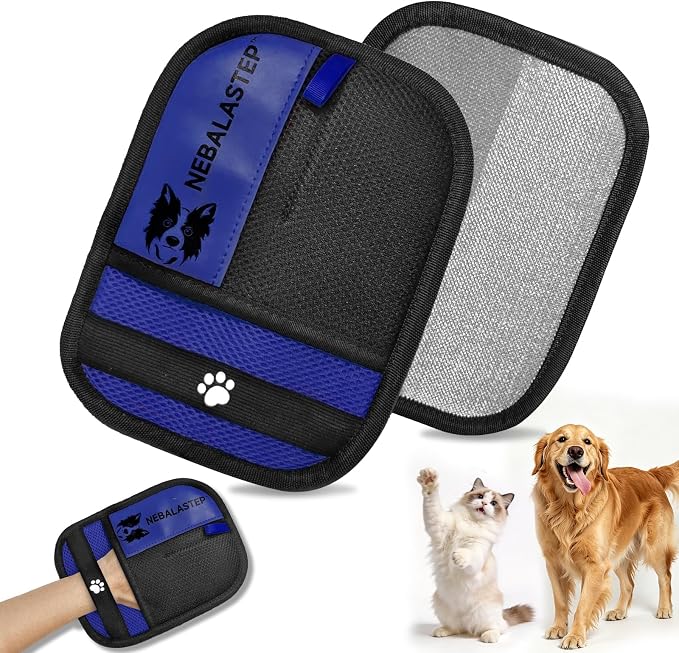Pet Hair Remover Gloves Brush for Dogs & Cats,Electrostatic Reusable Pet Hair Remover Tool for Laundry,Clothing,Couch,Carpet,Car Seat,Upgraded Animal Fur Removal Tool