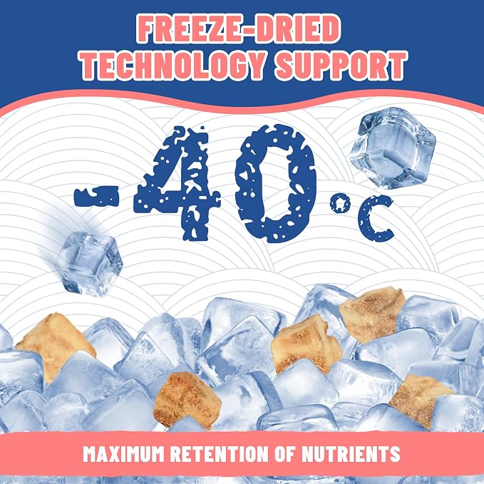 Just Try 6.7 oz Freeze-Dried Salmon Treats for Dogs & Cats - Single Ingredient, High Protein Dog Treats - Grain-Free, Rich in Omega-3 for Skin & Coat