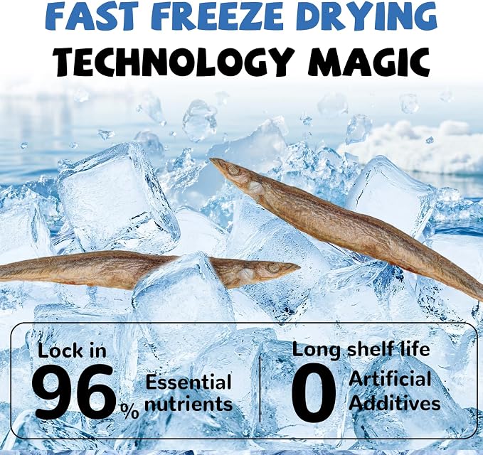 PAWUP Freeze Dried Capelin & Minnows Dogs Treats – Raw Single Ingredient Dog Fish Snacks, Rich in Omega-3 for Skin & Coat Health, Grain Free, 3.5oz