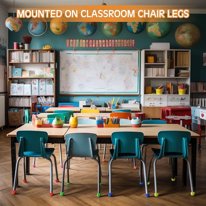 Poen 48 Pcs Precut Tennis Balls Bulk Furniture Tennis Balls for Chairs Chairs Leg Floor Protector Foot Covers Glide Coverings for Classroom Furniture Legs Protectors
