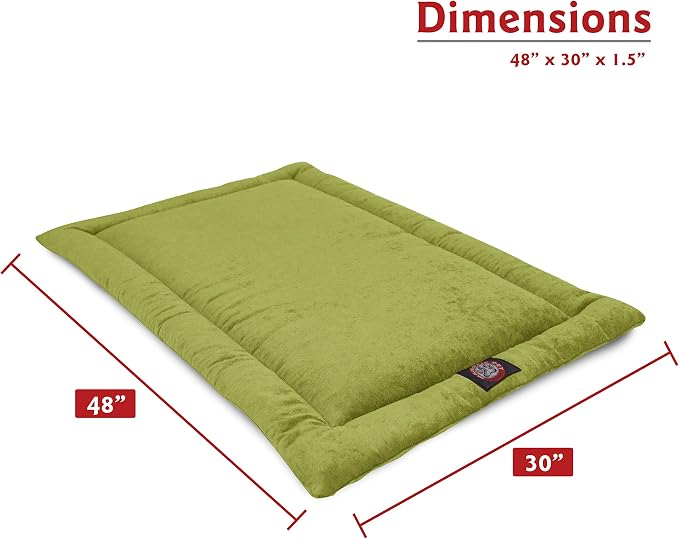 Majestic Pet 720570929845 Villa Crate Dog Bed Mat, Green Apple, 48"