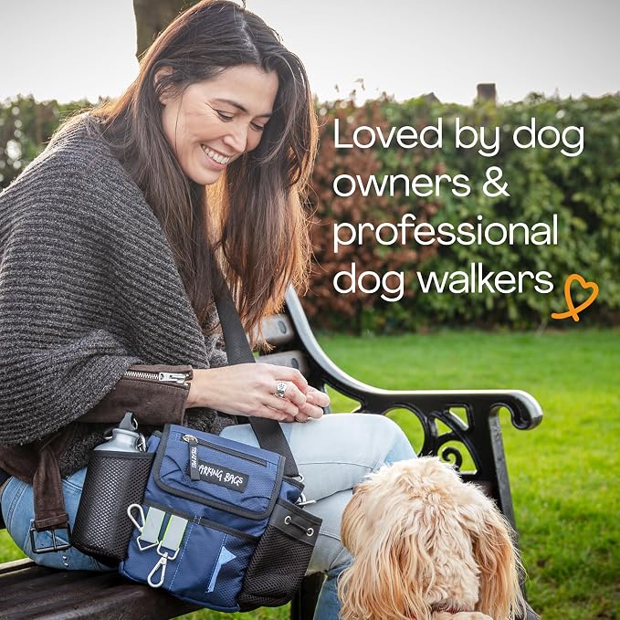 | The Original Dog Walking Bag | As Seen On Dragons’ Den | Lightweight & Practical Design | Carry Dog Toys, Dog Treats, Poop Bags & More With Ease | Extendable Shoulder Strap & Waistband