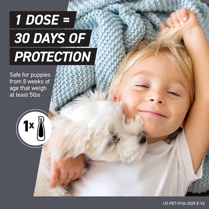 FRONTLINE Shield Flea & Tick Treatment for X-Small Dogs 5-10 lbs., Count of 3