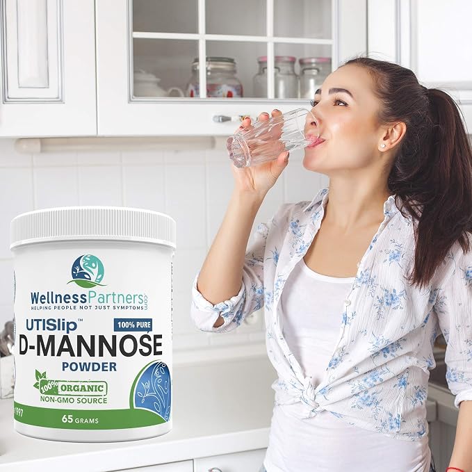 Now new UTI-Slip D Mannose Non GMO Organic Source Powder 65g jar